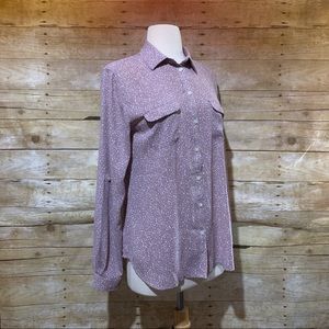 Loft button down blouse